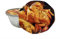 IMTINA Envase de aluminio ovalado para pollo asado grande + Tapa - 100 Unidades - Capacidad 2600 ml y tamaño de 256x192x87 mm - Apto para altas temperaturas y microondas - Bandejas reciclables