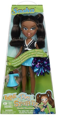 Bratz Play Sportz Sasha (Cheerleading) - Poupée de Mode avec Accessoires