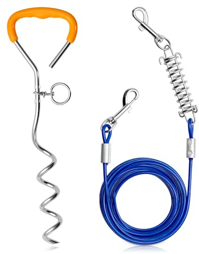 Hands-Free Dog Lead for Medium and Large Breeds Bungee Leash Adjustable Waist Belt with Zipper Pouch Reflective Stitches for Running Walking Jogging Hiking (10M)