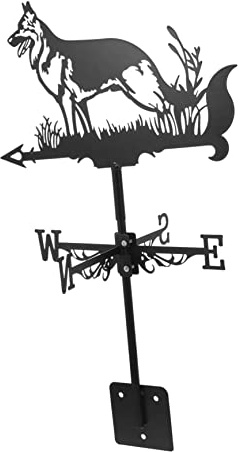Familien-Windfahnen,Wetterfahne 1 Set Windspiele mit Windspiel,Windmühle,Corgi-Windfahnen,Dach-Wetterdekoration,Metall-Richtungs-Wetterfahne,Terrassen-Wetterfahne