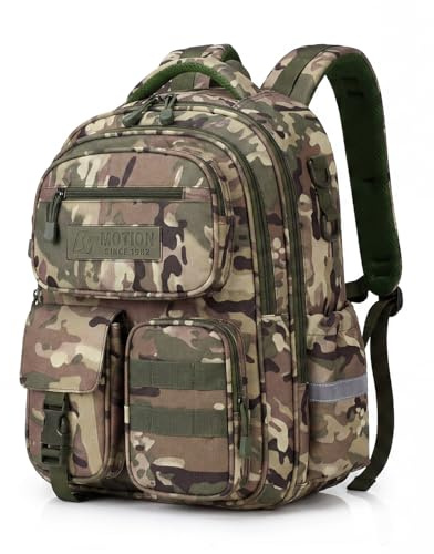 Tanou Skolryggsäck för pojkar i årskurs 2 till 5 - Ergonomisk - Ryggsäck för grundskola - 20 liter - Vattentät - För pojkar 8 till 12 år, Grön, 29 x 18 x 43 cm