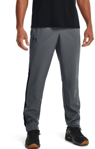 Under Armour Men's Woven Vital Workout Pants, Pitch Gray Black Black (012), XL Tall UK