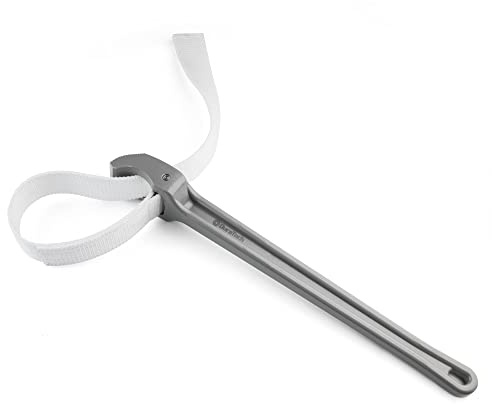DURATECH Strap Wrench 18 Handle, Adjustable Nylon Strap Pipe Wrenches, Oil Filter Strap Opener Wrench