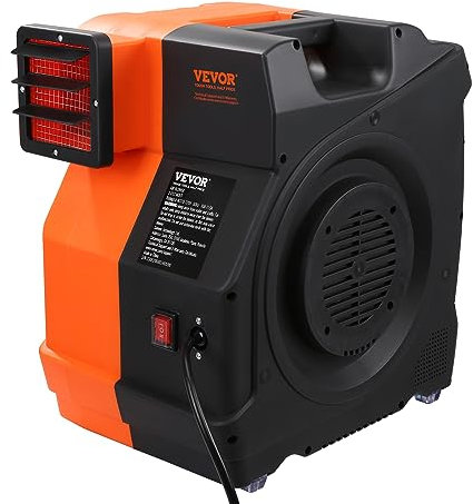 VEVOR Souffleur d'air, 1100 W, souffleur commercial pour château gonflable, 1,5 et 1,7 CV, vitesse 3100 tr/min, ventilateur électrique gonflable pour maison rebondissante, toboggan aquatique plein air