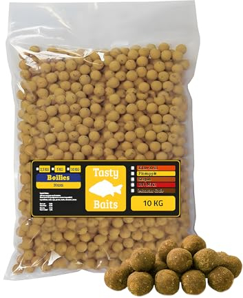 EUROCATCH Tasty Baits Mango Cream Boilie 20mm - 10 Kg Tasche - Hochwertiger Karpfenköder - Unwiderstehlich für Karpfen - Geeignet für jedes Wasser - Ideal für Lange und Kurze Sitzungen!