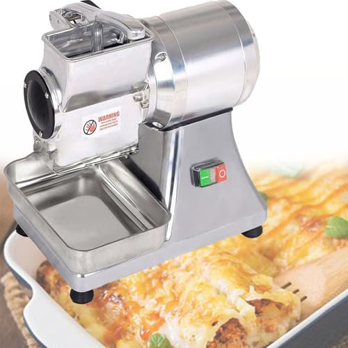 DPLWJPP Râpe À Fromage Rotative,Broyeur Électrique D'aliments avec Plateau en Acier Inoxydable,Rendement Élevé 40 Kg/H Sécurité Sanitaire Et Faible Bruit,pour Beurre,Chapelure Son De Pain