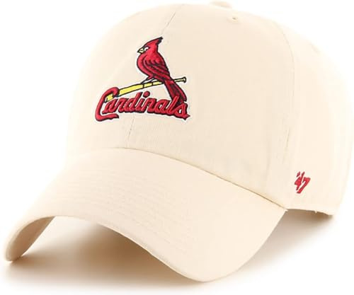 47 MLB Baseballkappe mit natürlichem Primär-Logo, verstellbar, Einheitsgröße für Erwachsene, St. Louis Cardinals, Einheitsgr��e