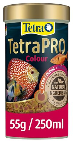 Tetra Pro Colour Multi-Crisps - Premium fish food with colour concentrate for brightly colourful Fish, 250ml