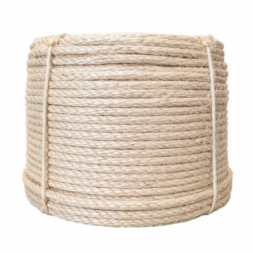 Everlasto 8 mm naturligt organiskt sisal-däckrep – olika längder (8 mm x 220 m)