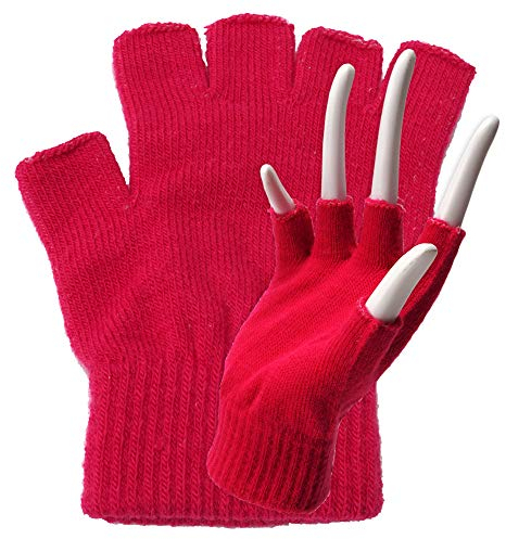 Roomando fingerlösa handskar onesize stickade handskar vinterartiklar fingerfri
