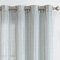 COLLACT 2 Rideaux en Lin à Rayures pour Salon/Chambre à Coucher - Rideaux filtrant la lumière avec des œillets - 127 x 213,4 cm (l x L), Bleu sur Beige