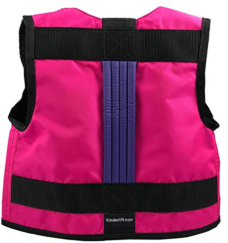 Kinderlift Childrens Ski Safety Vest - Hot Pink and Purple