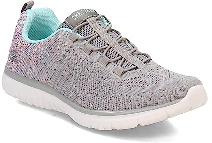 Skechers Virtud, Zapatillas Mujer, Gris, Multi, 37 EU