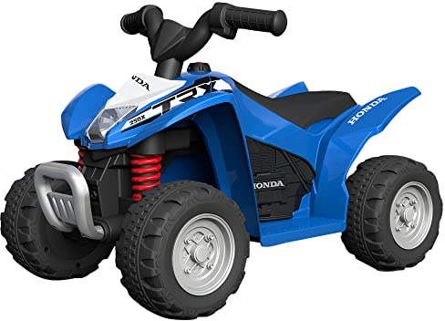 TURBO CHALLENGE - Quad Honda VTA - Porteur Elèctrique - 119713 - Scooter - Bleu - Prêt à Rouler - 25Kg Max - Plastique - Batteries Rechargeables - À partir de 18 Mois