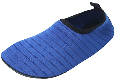 JOMIX Escarpines Mujer Agua Escarpines Acuáticos Zapatos de Buceo Zapatos de Agua para Mujer Secado Rápido Deportes Acuáticos Playa Buceo Natación Surf, Azul, 38 EU