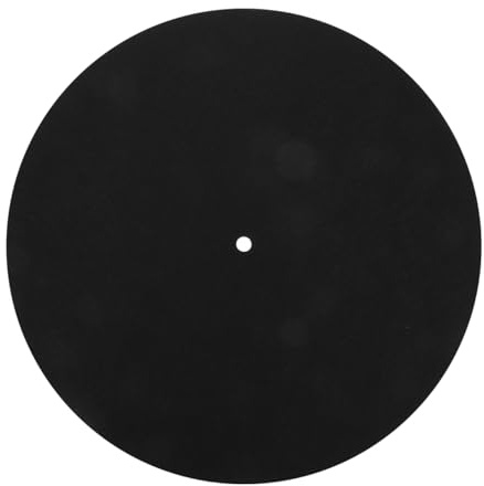 Mikikit 18 cm filt skivspelare matta vinylskiva dyna skiva skyddande dyna för fonograf och skivspelare halkskydd för att minska vibrationer och repor för användning i hemmet