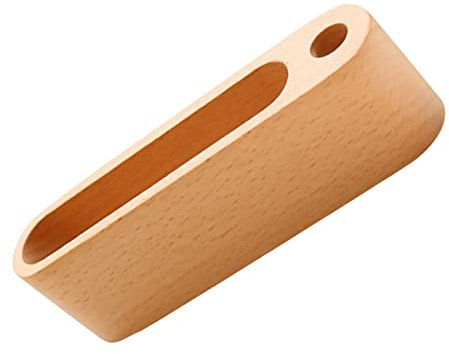 Lurrose Stilvoller Visitenkartenständer Aus Holz – Visitenkartenhalter Aus Holz Aufbewahrungsbox Für Sammelkarten Ideal Fürs Büro