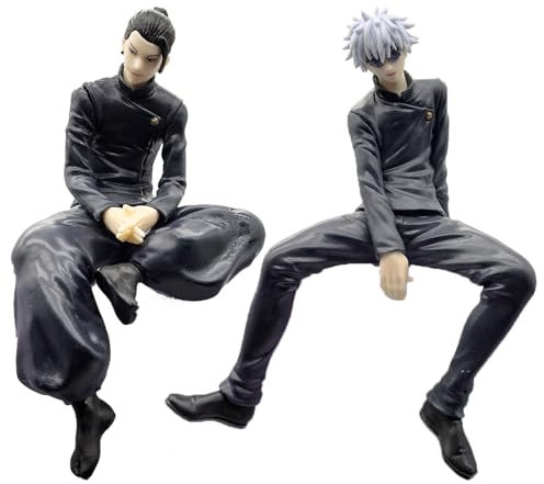 PYTRARTY 2 Pezzi Gojo Satoru Figure Anime，Gojo Satoru Personaggi，Pupazzo Gojo Satoru，Satoru Gojo Action Figure，Regali per I Fan, Decorazioni per la Tavola
