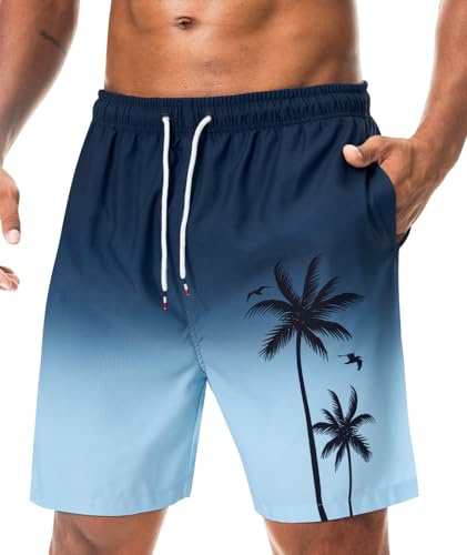 Danfiki Baddräkt för män, simbassäng, snabbtorkande, surfing, sommar, hawaiiansk strandshorts med ficka