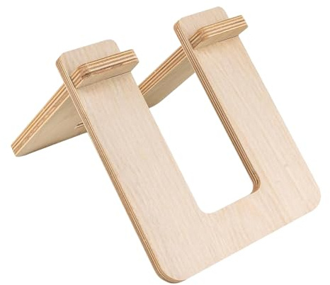 Soporte de madera para patinete de estacionamiento, soporte organizador de suelo compacto, marco de exhibición de madera natural, soporte desmontable para bicicletas infantiles para modelos de