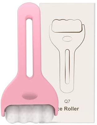 Mihauuke Rouleau Visage - Roller Portable Soin Visage - Massageur Rafraîchissant Et Apaisant, Outil De Soin De La Peau Pour La Relaxation Des Yeux Et Du Cou, Idéal Pour Le Voyage, Le Spa Et Les Femmes