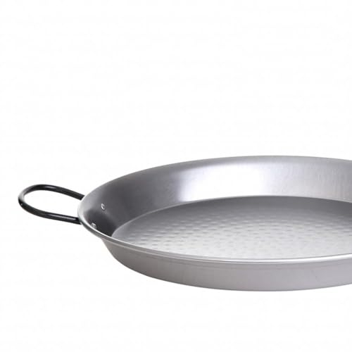 Paellapfanne, Stahl poliert, 70 cm Durchmesser, das Original aus Spanien von Paella World