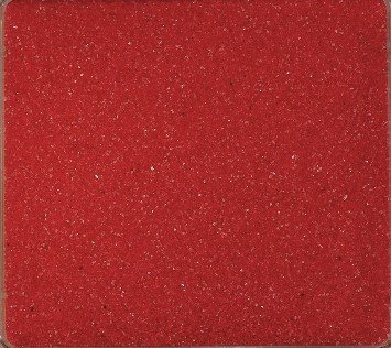 Eurosand Farbsand, Dekosand farbig ca 0,5 mm. 1 KG in ROT -01