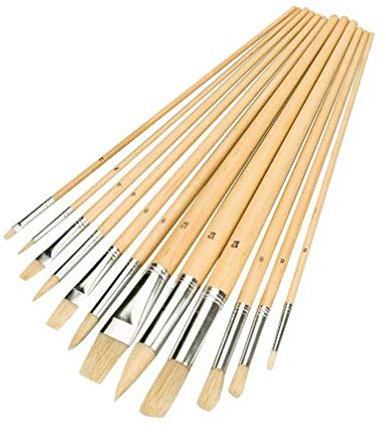 Silverline 282606 Lot de 12 pinceaux assortis