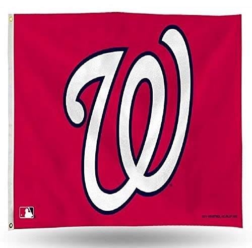Rico Industries FGB5703 MLB Washington Nationals 3-Foot by 5-Foot Banner Flag
