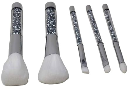 Crushed Diamond Makeup Brush Set, Makeup Brushes, Beauty Blender, Brush Cleaner, Gift Box, Synthetic Bristles