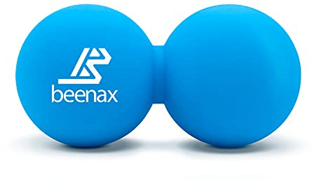 Beenax Peanut Massage Ball - Double Lacrosse Ball - Perfect for Trigger Point Therapy, Myofascial Release, Deep Tissue Massage, Yoga - Designed to Relieve Stress and Relax Tight Muscles