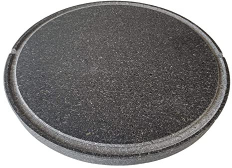 Piedra volcánica étnica para pizza, pan, carne, horno, piedra refractaria ollar, parrilla, barbacoa de gas, eléctrica, todos los tamaños (45 cm3)