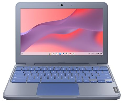 Lenovo IdeaPad Chromebook | 11.6 Inch HD Laptop | Intel Celeron N4500 | 4GB RAM | 64GB eMMC | Chromebook OS | Maca Blue