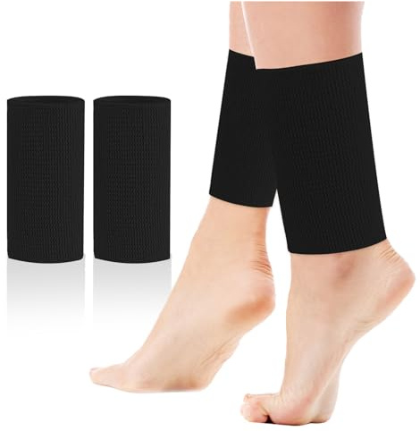 DUTIFUL Protection de cheville en gel Bandage de cheville Coussinet de cheville Coussin de gel pour cheville pour hommes et femmes Accessoires de patinage artistique (Noir)