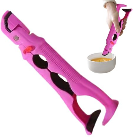 Pinza para placas calientes – Pinza con mango ergonómico | Caliente pinza soporte horno microondas cocina hornillo Top Grill cocción BBQ Picnic restauración al aire libre