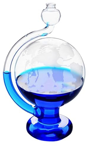 Verre tempête, prédicteur météo en verre tempête, manomètre barométrique visuel, baromètres portables pour les cadeaux de décoration de bureau à domicile