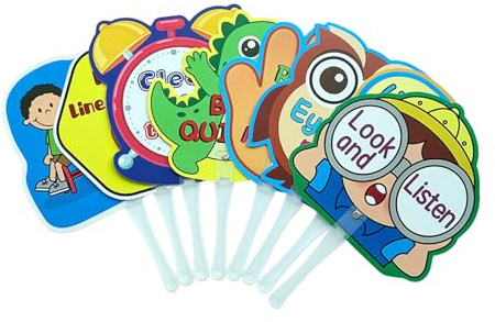 Outil d'enseignement immersif de l'anglais avec exercices de groupe collaboratifs - Apprentissage multisensoriel - Signes d'instructions pour les étudiants - Accessoires de langue