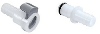 Air Hose Quick-Connect Male and Female Connectors Replacement Parts for Sleep Number Bed F-236 and M-236 (For Beds with 3/8 Inch Inside Diameter Hoses Only)