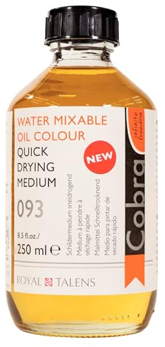 Talens : Cobra Water Mixable Oil : Quick Drying Medium : 250ml