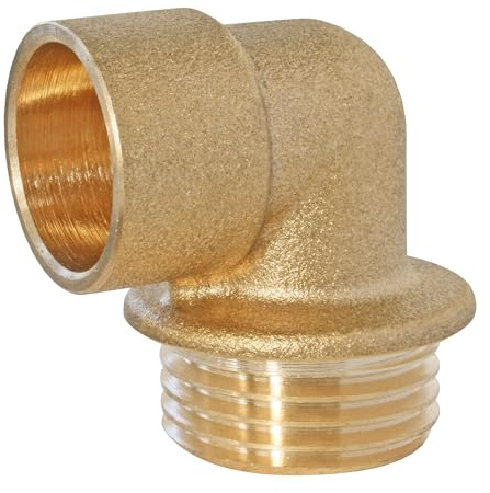 SOMATHERM FOR YOU - Raccord laiton à souder - Coude laiton 90° Ø14 - Mâle 15/21