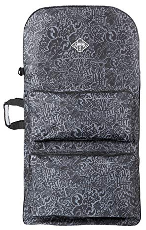 Two Bare Feet 44 Double Bodyboard Carry Bag – Heavy Duty, Large Capacity for Two Boards – Padded Shoulder Strap, Durable Zippers, Travel & Beach Ready – Multiple Colours