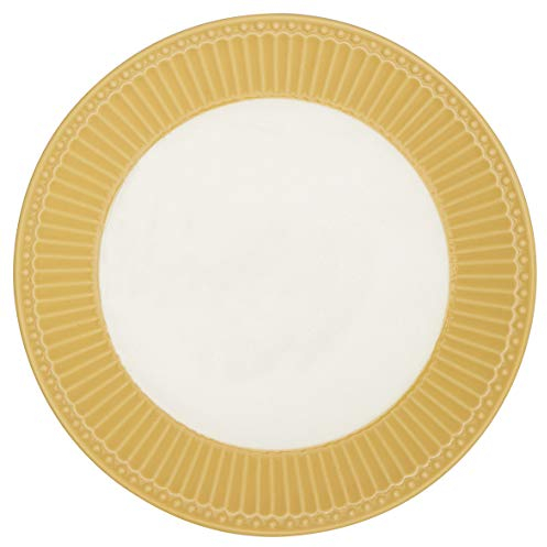 GreenGate - Teller, Frühstücksteller, Kuchenteller - Alice - Honey Mustard - 23 cm