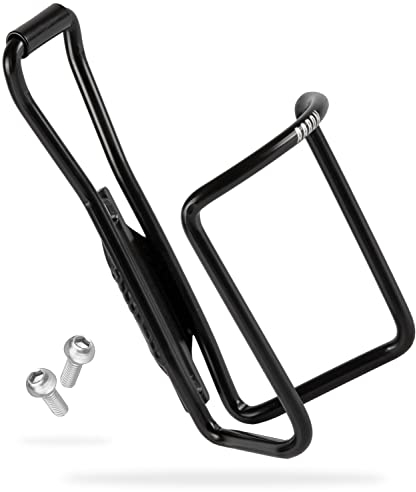 AARON Flaschenhalter Fahrrad Classic, Stabiler und Leichter Getränkehalter aus Aluminium, Trinkflaschenhalter geeignet für E-Bike, Trekkingrad, Rennrad in schwarz