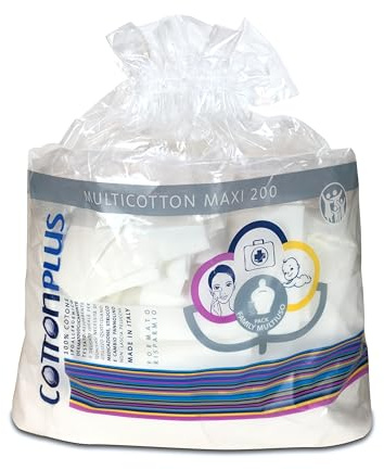 Cotton Plus MULTICOTTON MAXI 200 PZ-FALDINE IN 100% COTONE ADATTE A TUTTA LA FAMIGLIA