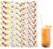 ZORVUJI 100 Pailles Carton Colorées Motif Fruits pour Décoration Cocktail Mariage Anniversaire Baby Shower
