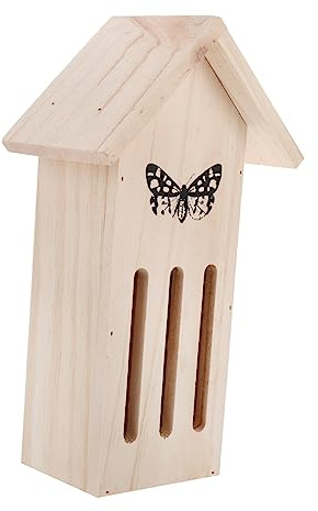 Toyvian Casa in Legno per Insetti Casa per Api Design Unico per Esterni Rifugio in Legno per Giardino