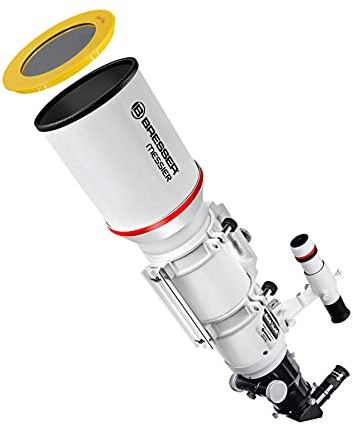 Bresser Messier Teleskop AR-102s/600 Optischer Tubus mit 2,5 Zoll Hexafoc-Okularauszug, universeller Edelstahl-Klemmfläche für Montierungen, optimierter Sucherhalterung und Kamerahalter, weiß