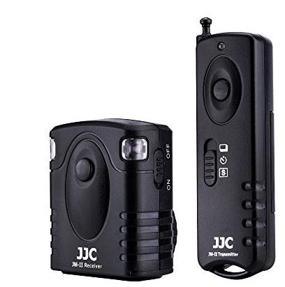 JJC Radio Wireless Remote Control Shutter Release for Nikon Z6III Z6II Z7II Z5 Z6 P1100 P1000 Z7 D750 D780 D7500 D7200 D5300 D5600 D5500 D3300 D3200 D610 D600 Df D7100 D7000 D5200 D5100 & More Camera
