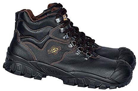 Cofra NT210-000.W48 NEW RENO UK S3 SRC Sicherheitsstiefel, Schwarz/Braun, Größe 48