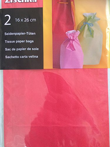 2 Packungen a 2 Stck Seidenpapier Tüten 16 x 26 cm